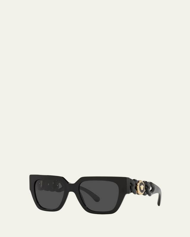 Medusa Coin Square Acetate Sunglasses